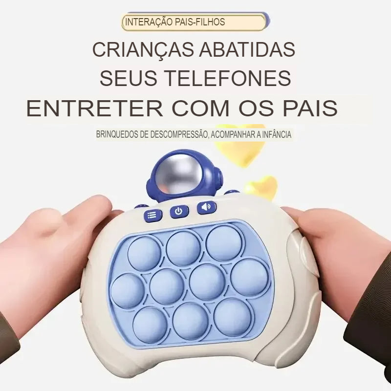 Pop rápido empurrar bolhas máquina de jogo crianças dos desenhos animados divertido whac-a-mole espremendo brinquedos anti estresse sensorial bolha pop fidget brinquedo presentes